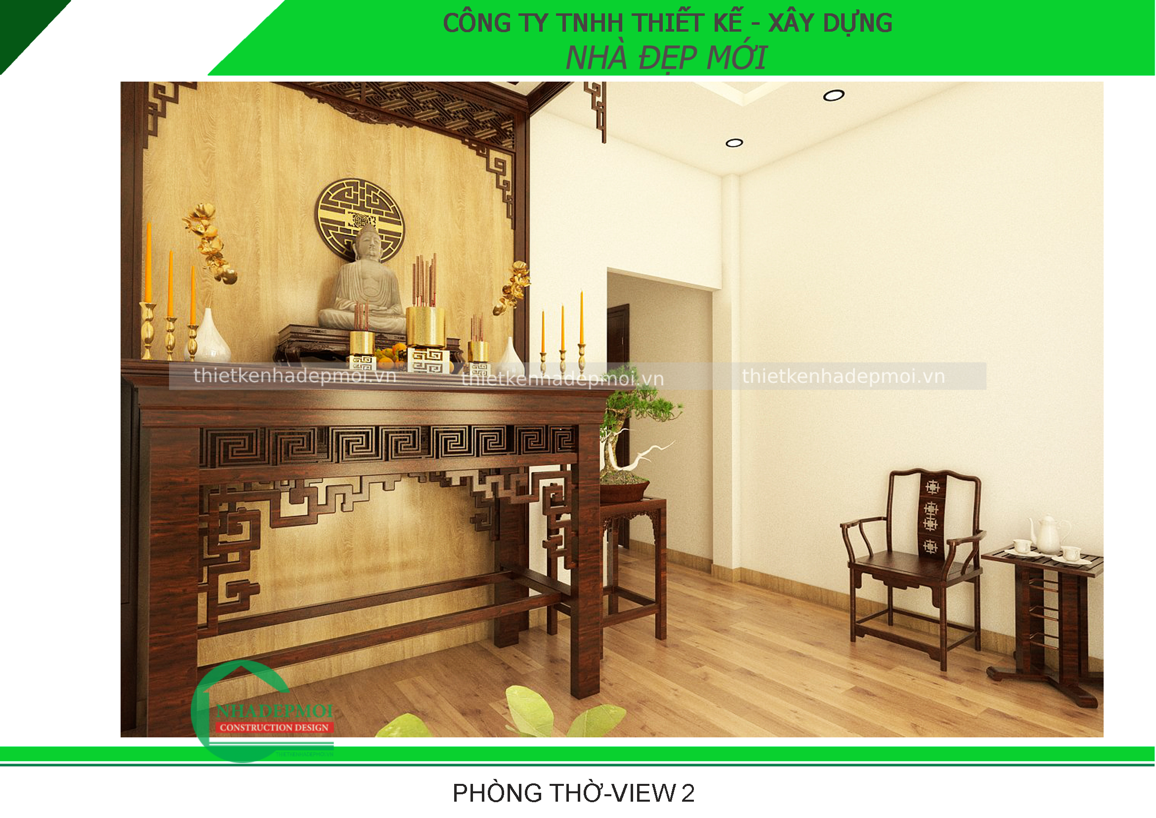 Mẫu nội thất nhà phố anh hiền long an