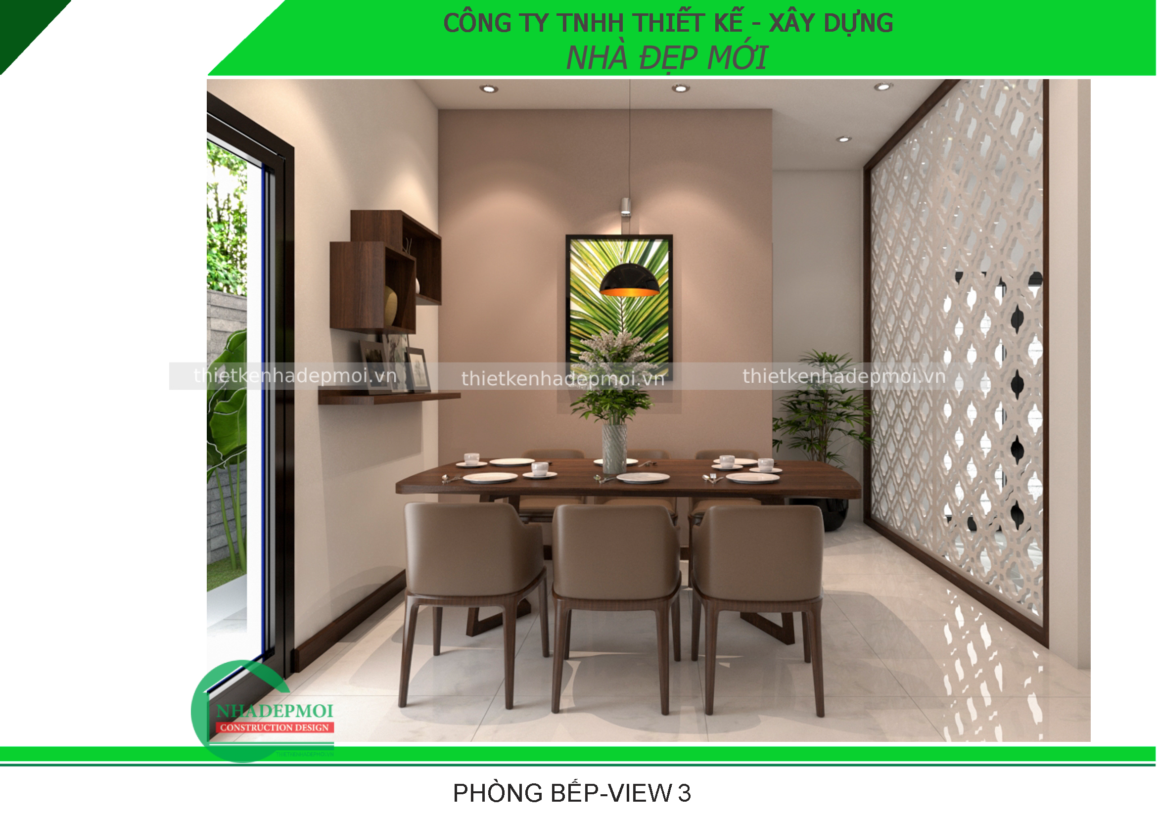 Mẫu nội thất nhà phố anh hiền long an