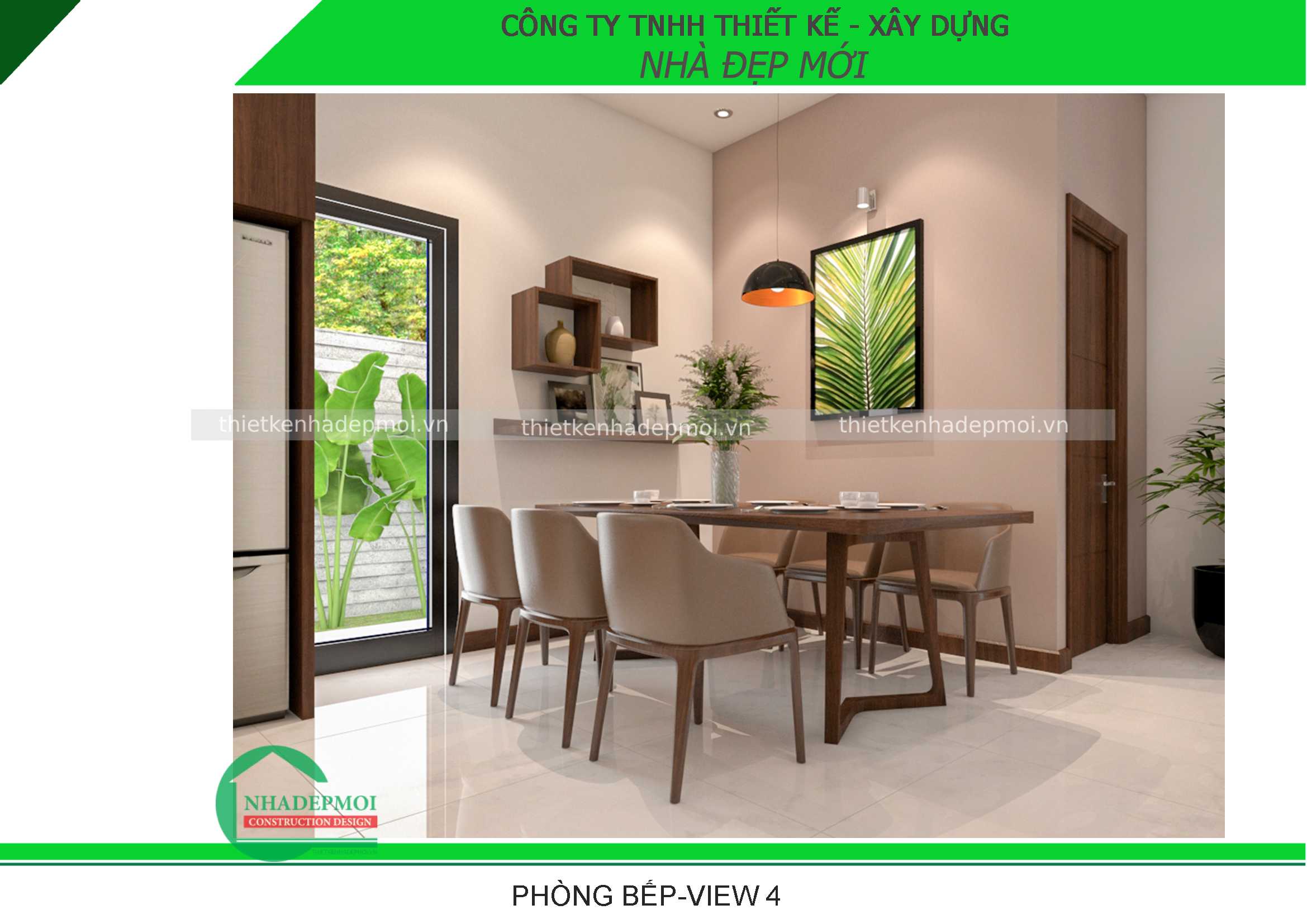 Mẫu nội thất nhà phố anh hiền long an