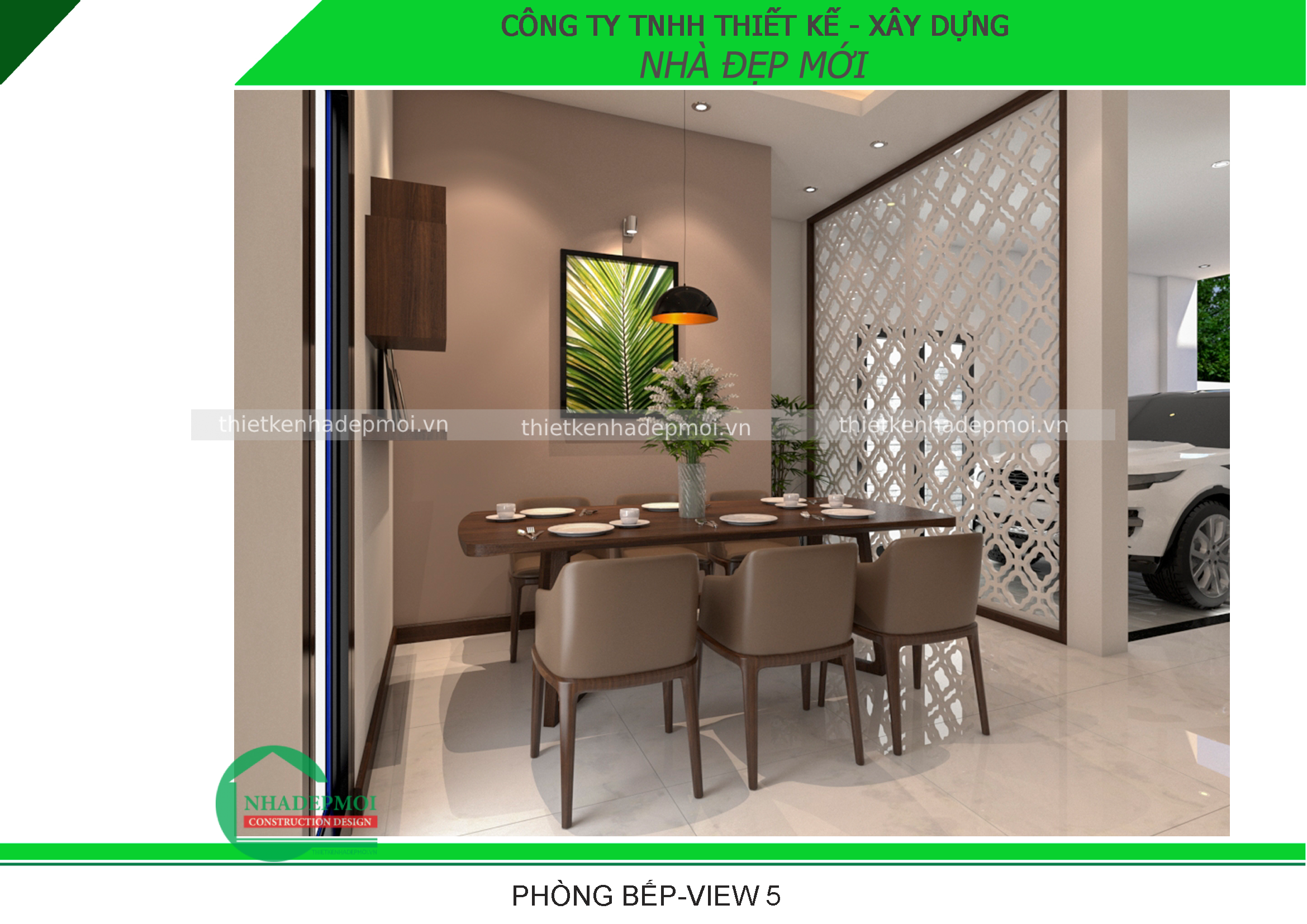 Mẫu nội thất nhà phố anh hiền long an