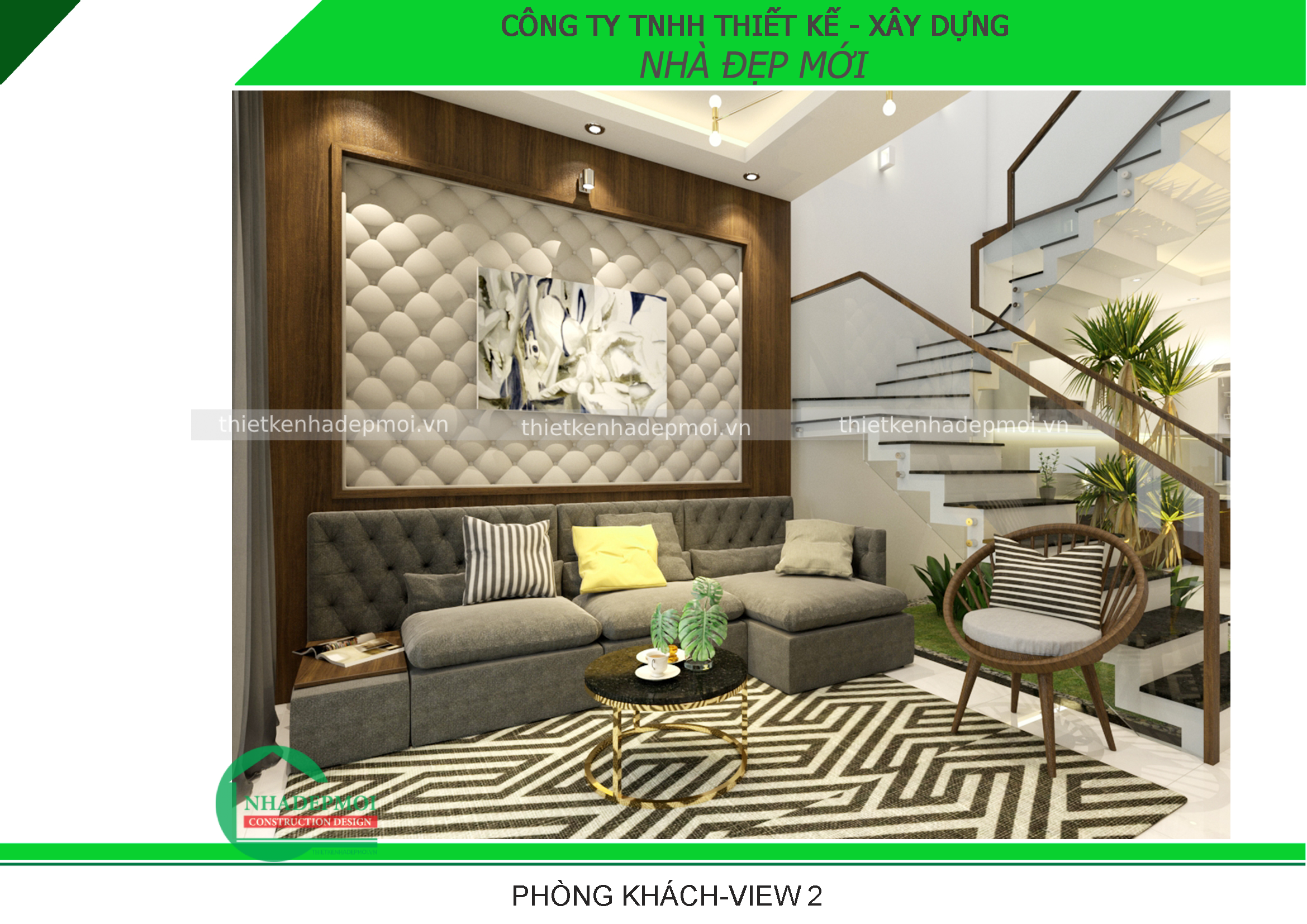 Mẫu nội thất nhà phố anh hiền long an