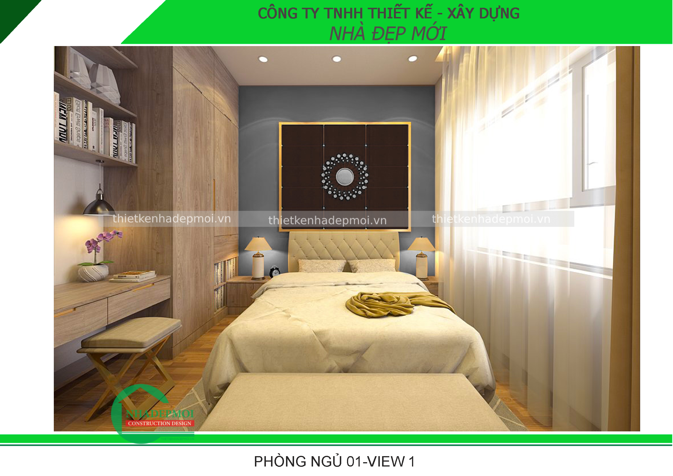 Mẫu nội thất nhà phố anh hiền long an