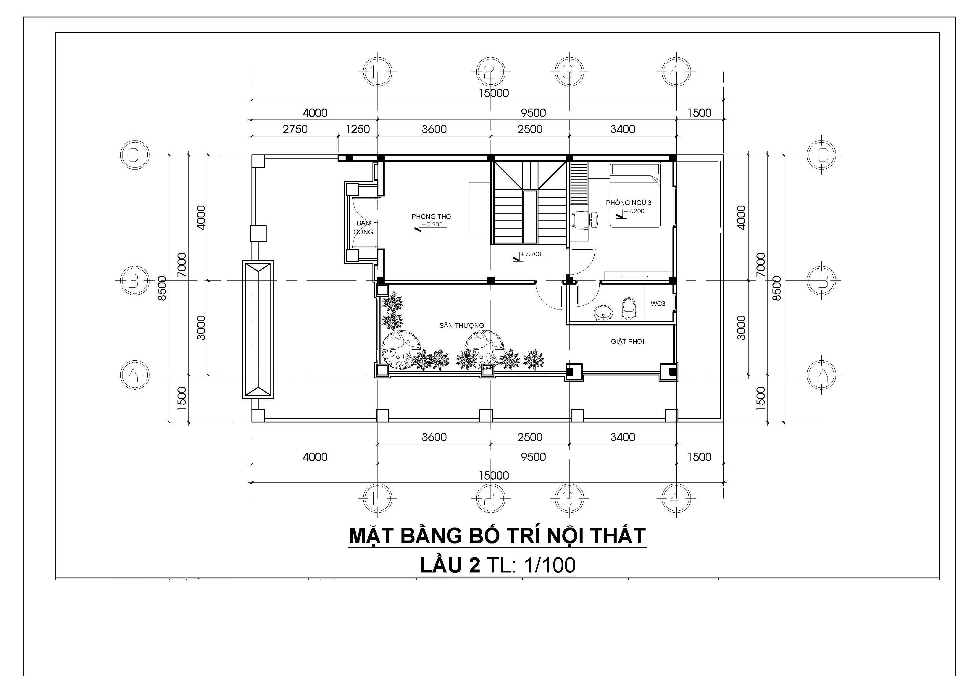 Mẫu nhà mái thái 3 tầng tại long an.