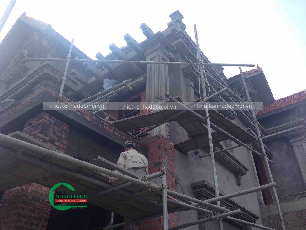 Khám phá hình ảnh xây biệt thự đẹp 2 tầng anh sự - msxbt6473