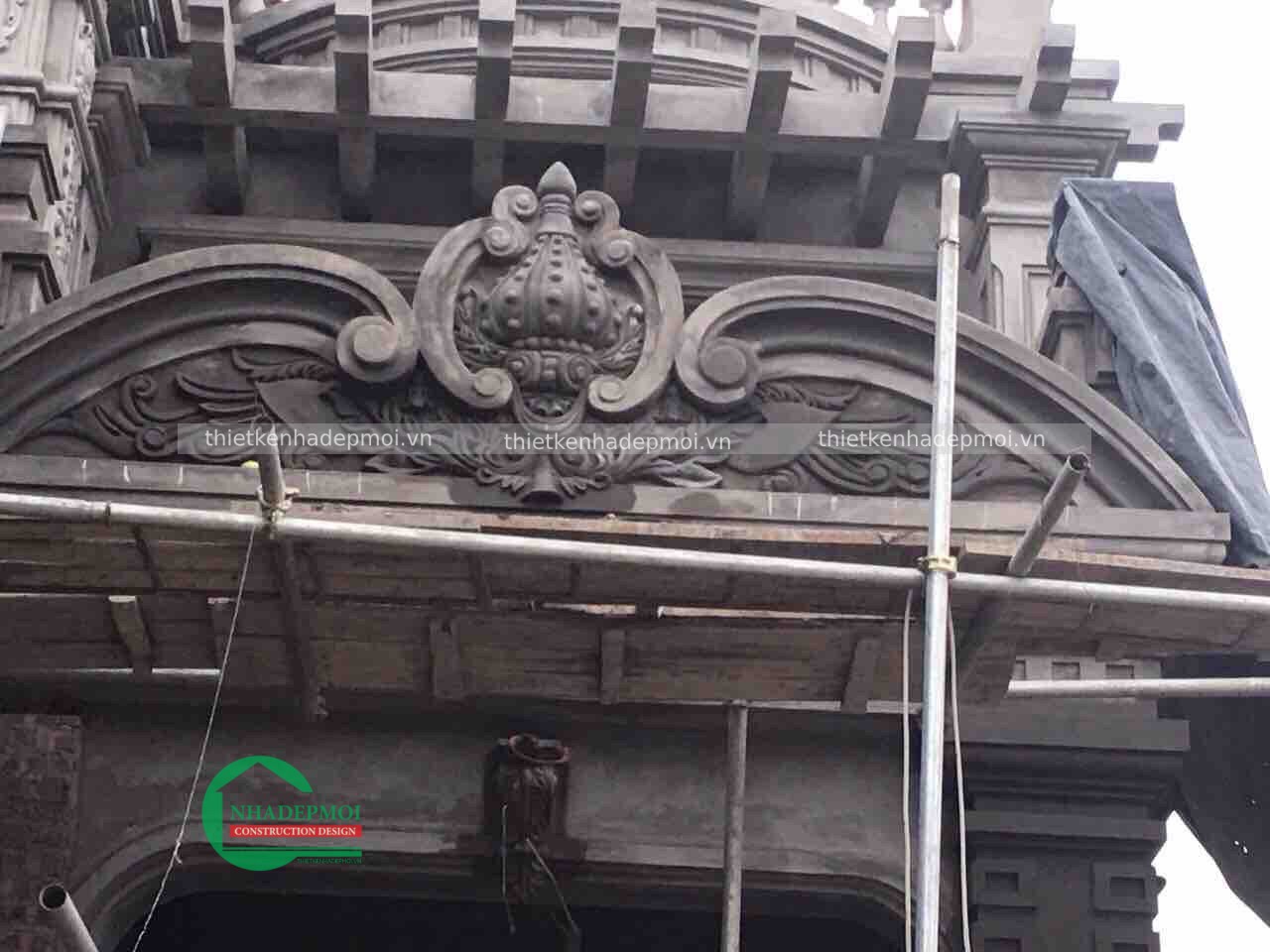 Khám phá hình ảnh xây biệt thự đẹp 2 tầng anh sự - msxbt6473