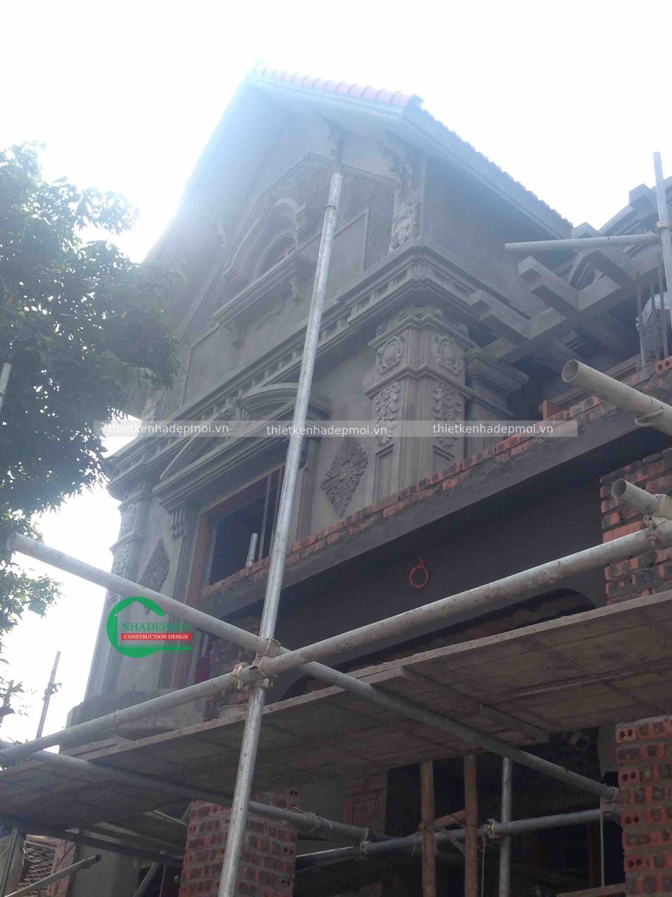 Khám phá hình ảnh xây biệt thự đẹp 2 tầng anh sự - msxbt6473