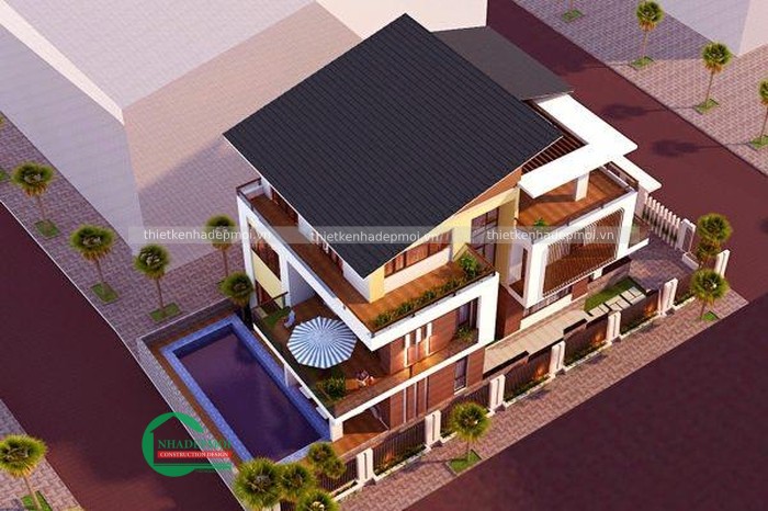 Mỗi tầng đều có ban công nhìn ra ngoài