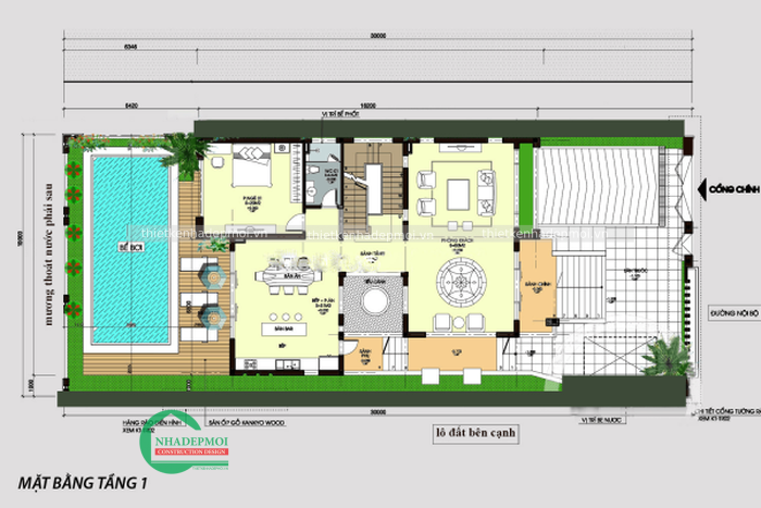 Mặt bằng tầng 1