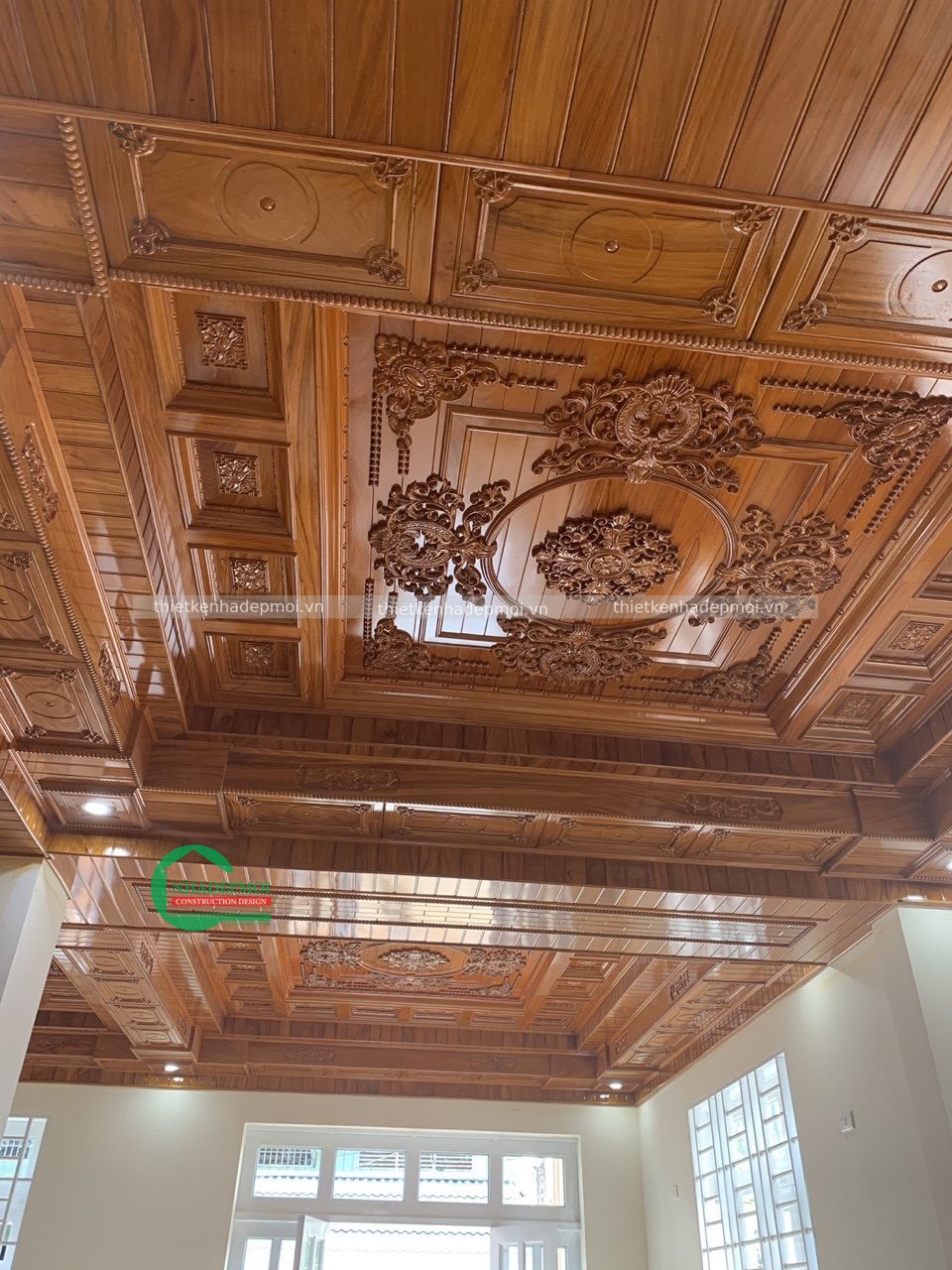 Mẫu hình thi công thực tế biệt thự cổ điển anh bình tại bình phước.