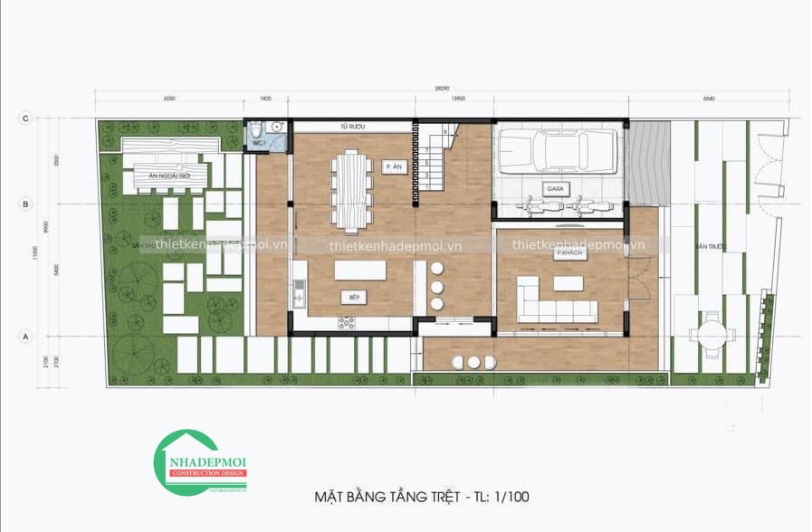 Mẫu biệt thự hiện đại 2 tầng tại tphcm