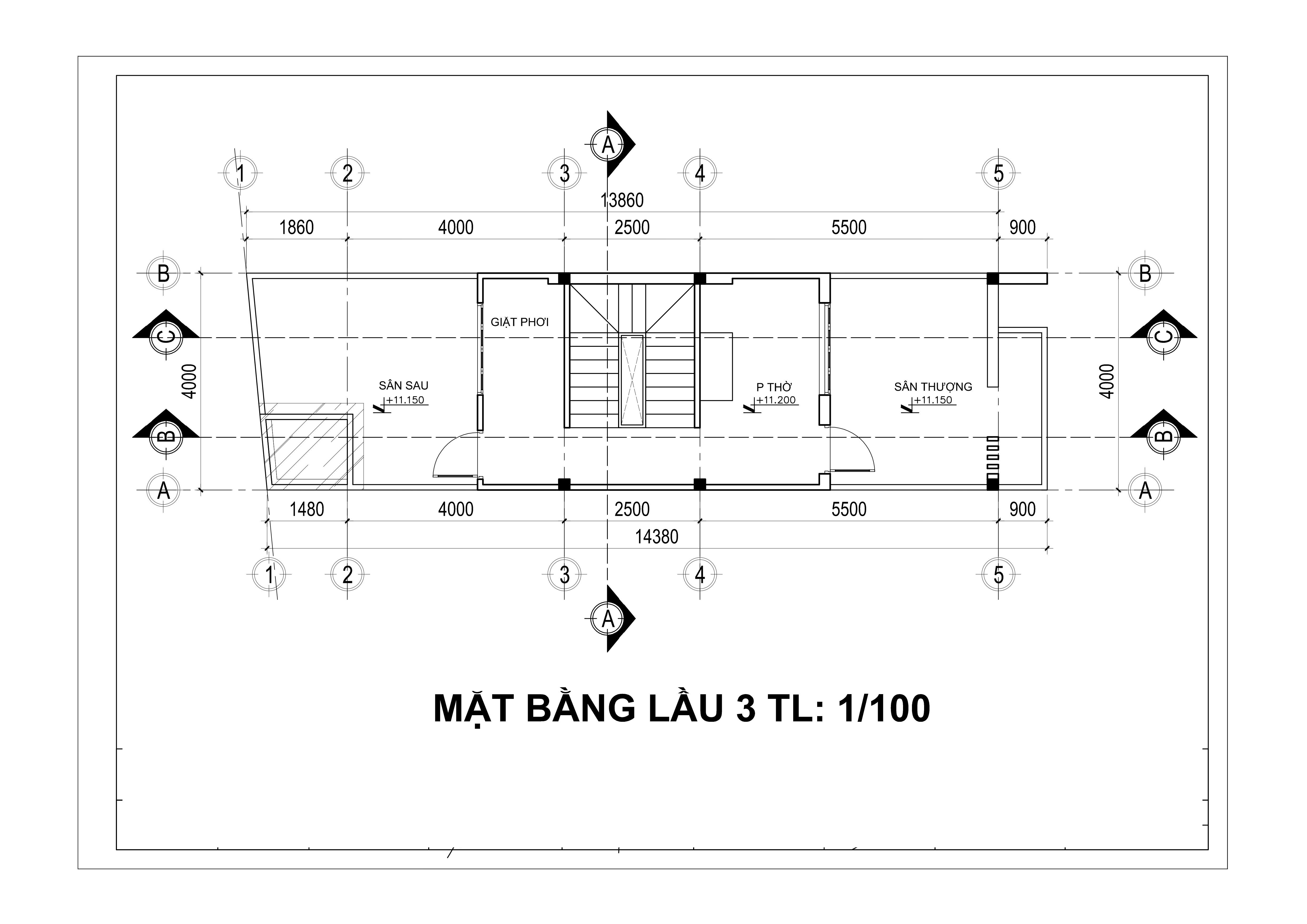 Mẫu thiết kế nhà phố 1 trệt 3 lầu dt 4x15m gò vấp.