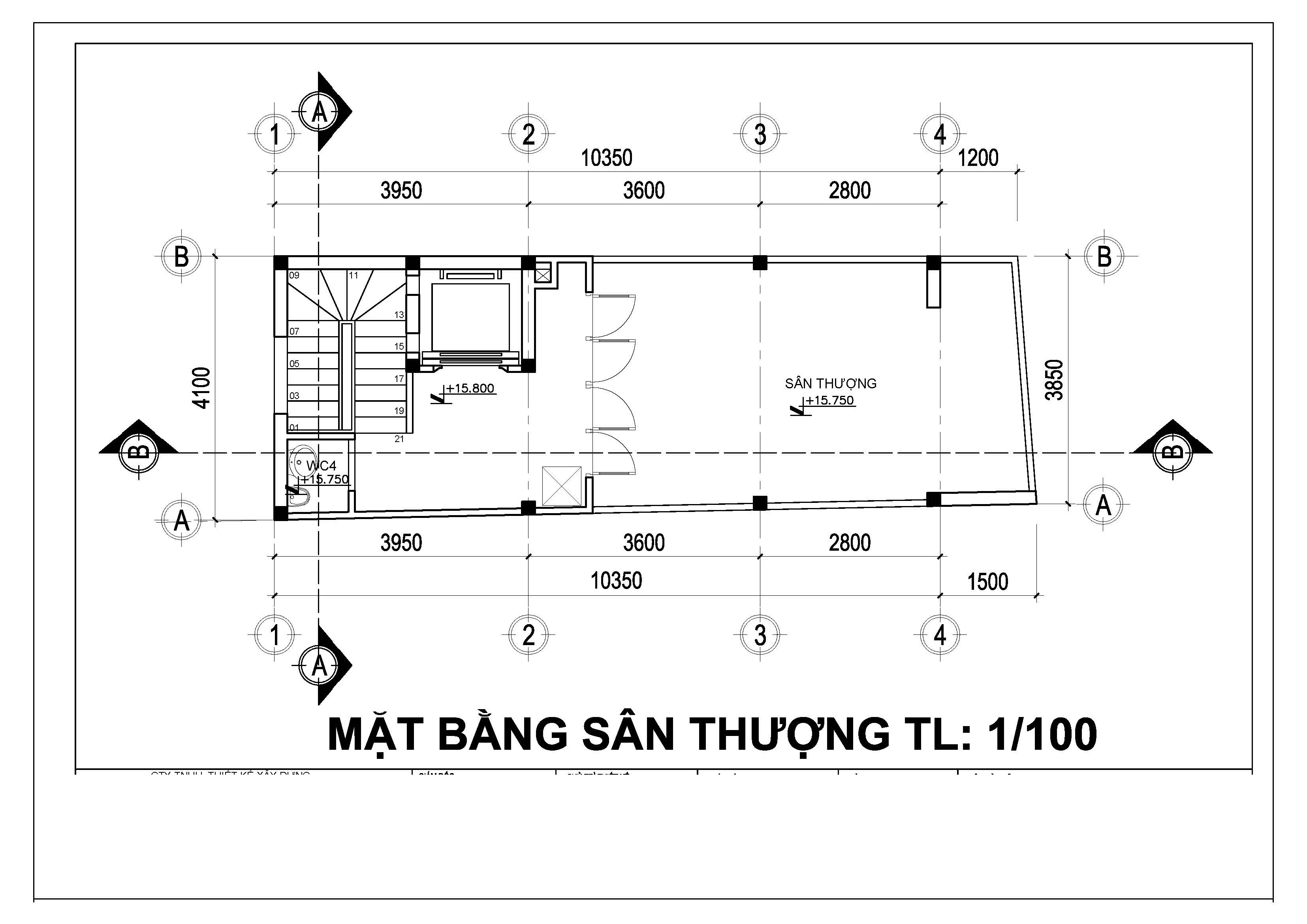 Mẫu nhà phố hiện đại 1 trệt 4 lầu.