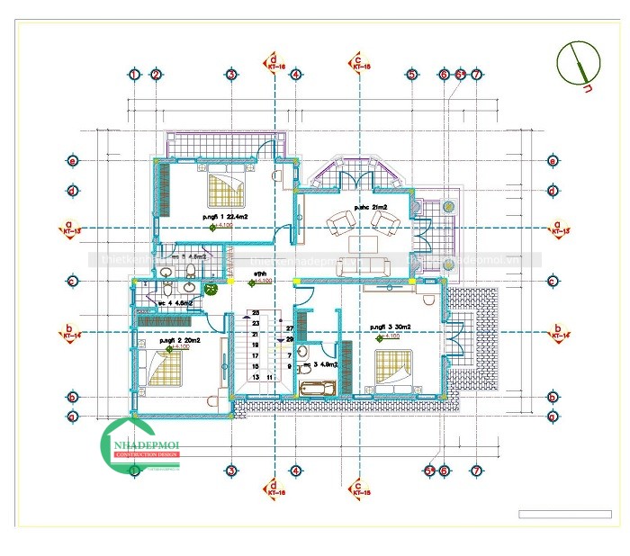 Biệt thự tân cổ điển 2 tầng