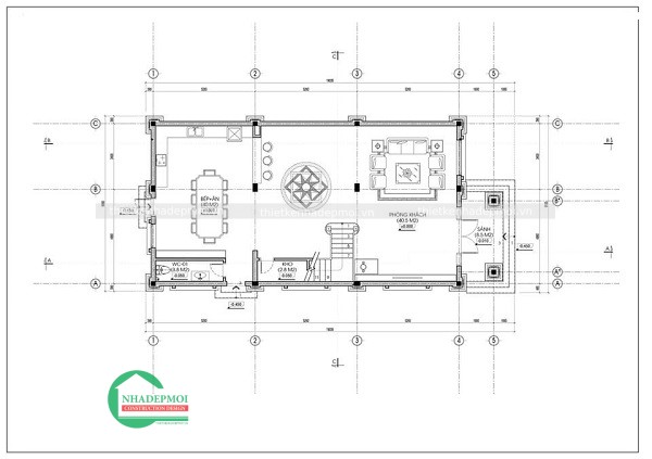 Mẫu biệt thự tân cổ điển 2 tầng.