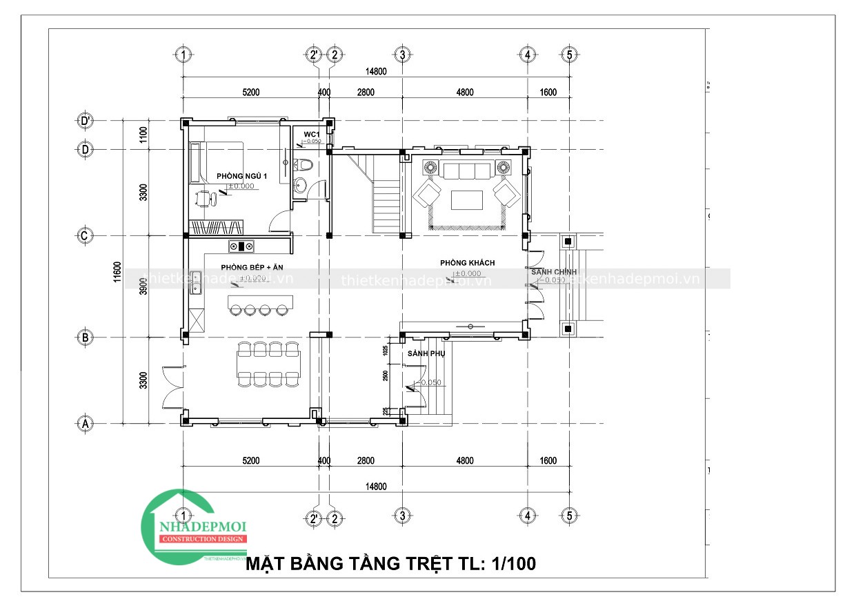 Mẫu biệt thự đẹp bán cổ điển 3 tầng