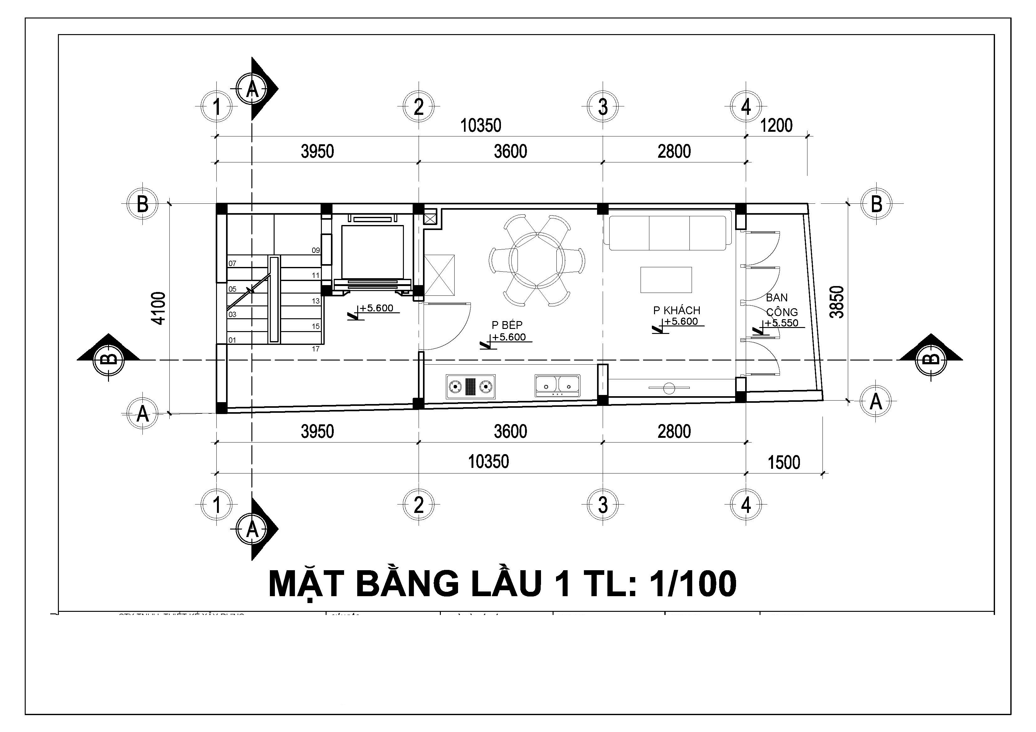 Mẫu nhà phố hiện đại 1 trệt 4 lầu.