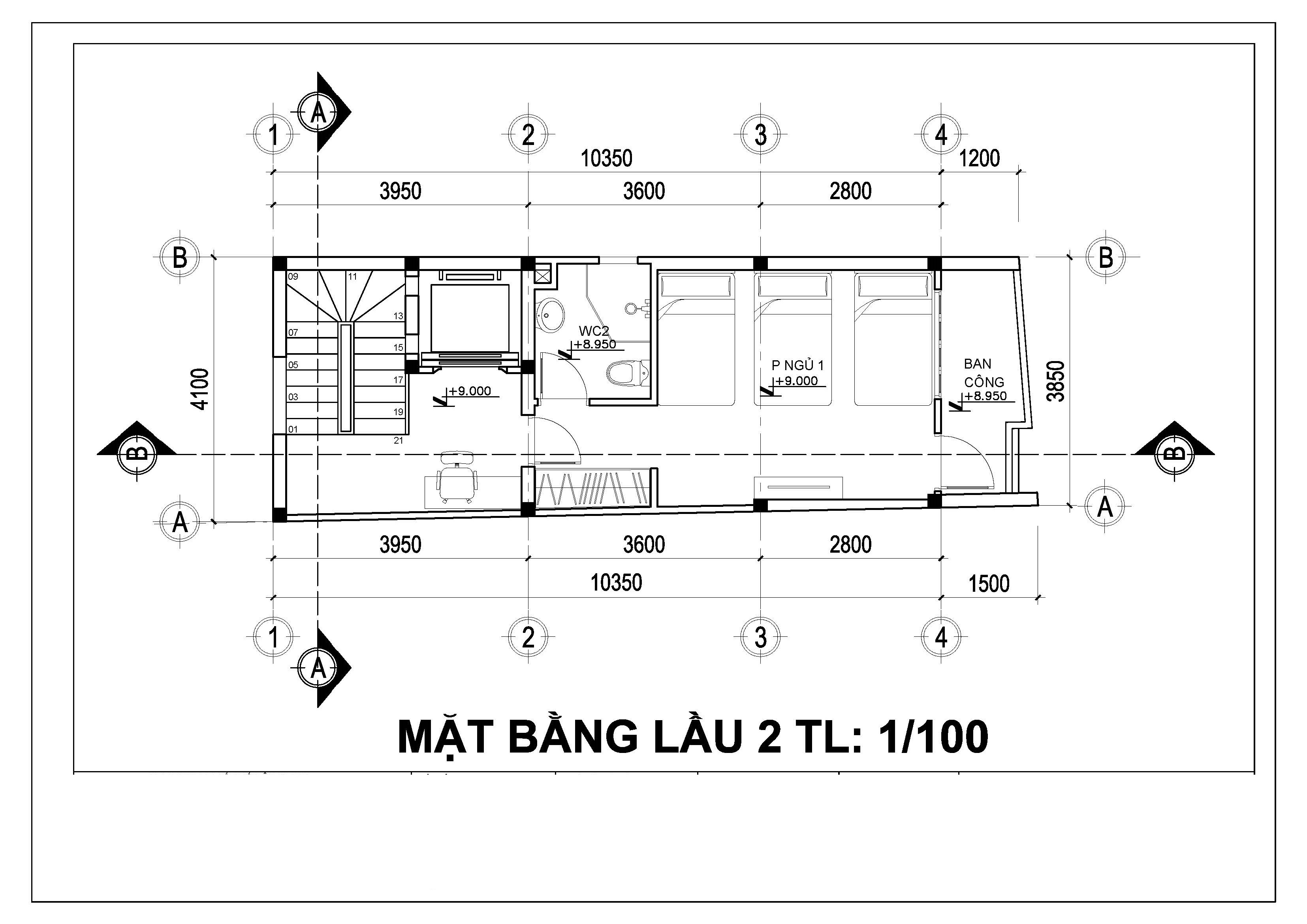 Mẫu nhà phố hiện đại 1 trệt 4 lầu.
