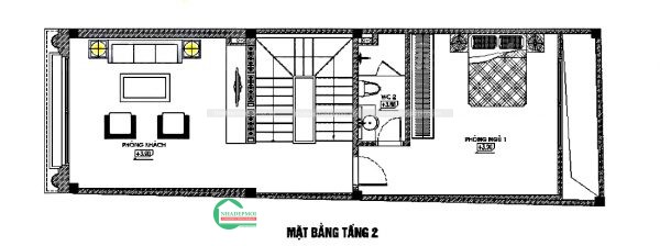Mẫu nhà phố tân cổ điển 4 tầng 6x15m.