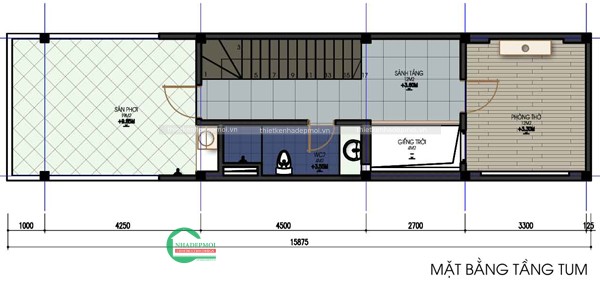 Mẫu nhà phố tân cổ điển đẹp