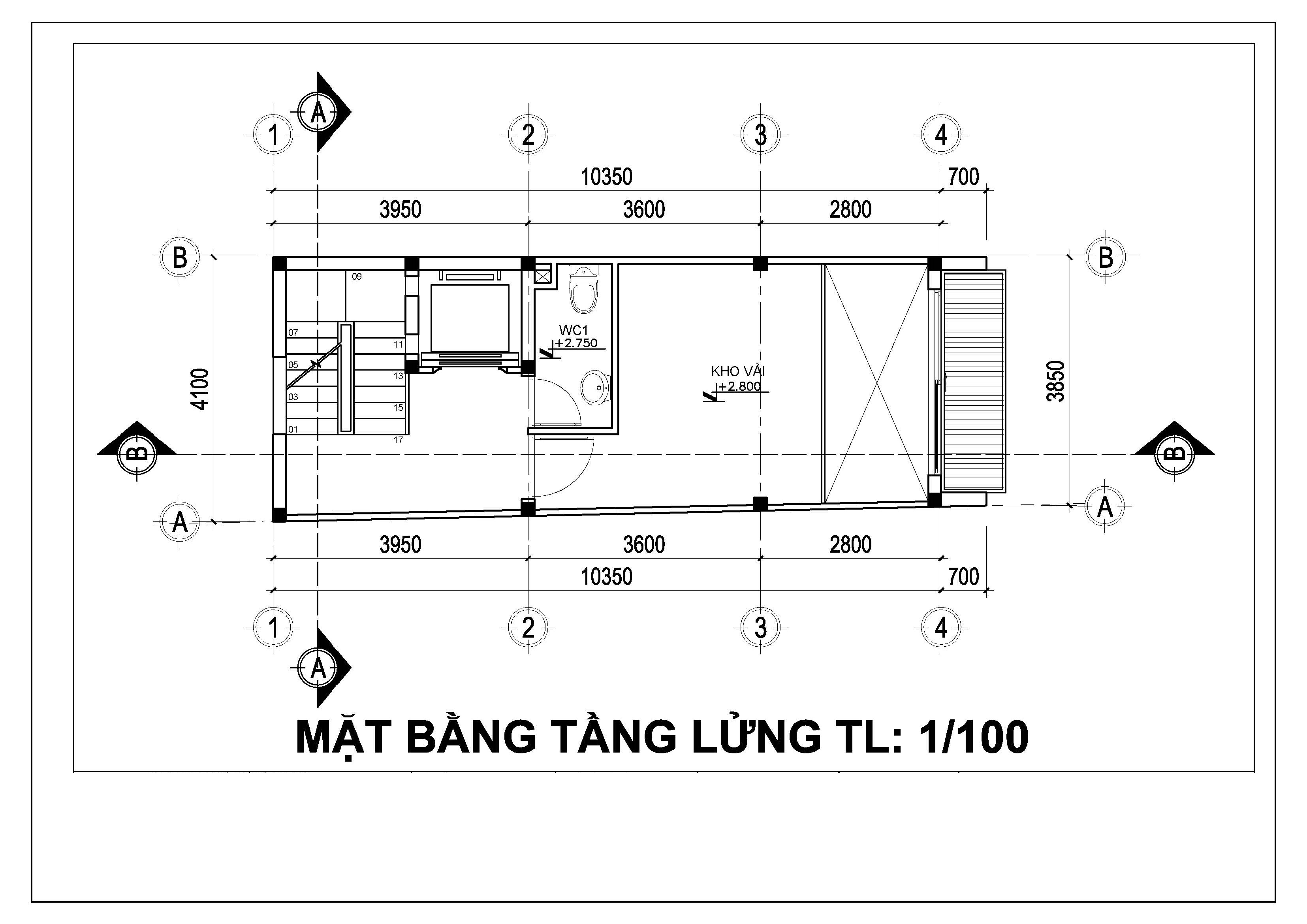 Mẫu nhà phố hiện đại 1 trệt 4 lầu.