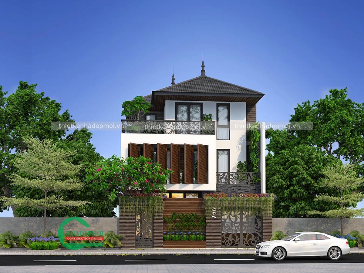 Biệt thự 2 tầng phong cách nhật có gì hấp dẫn và công năng của ngôi nhà