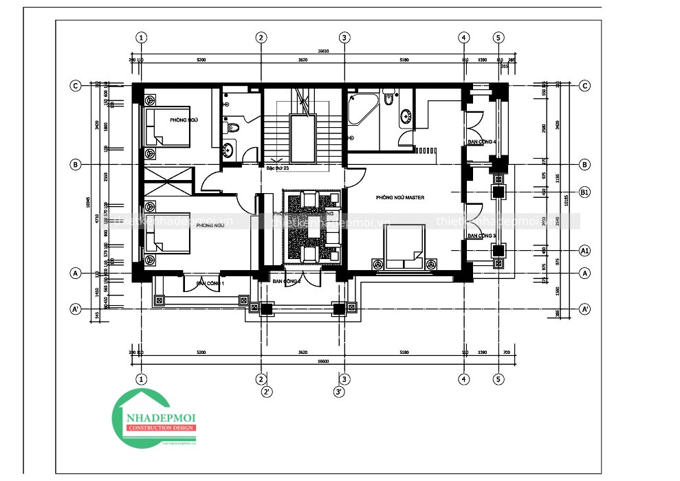 Biệt thự mái thái 3 tầng tại bình phước.