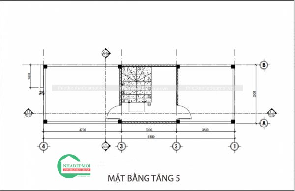 Thiết kế nhà ống 5 tầng hiện đại, đẹp, đầy đủ tiện nghi