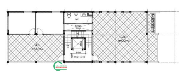 Mẫu nhà phố đẹp 4 tầng tại cần thơ.