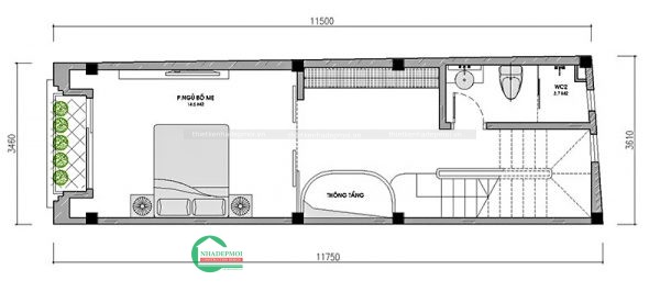 Mẫu thiết kế nhà phố 3 tầng tân cổ điển&nbsp;