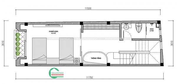 Mẫu thiết kế nhà phố 3 tầng tân cổ điển&nbsp;