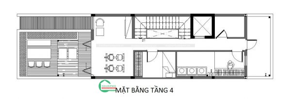 Mẫu nhà phố hiện đại 4 tầng đẹp mắt, ấn tượng