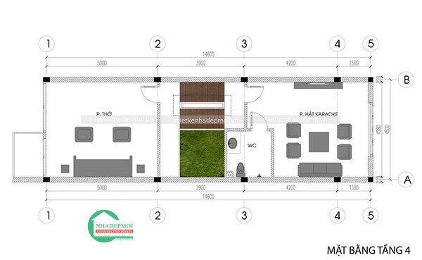 Mẫu nhà phố đẹp 5 tầng hiện đại công năng vượt trội