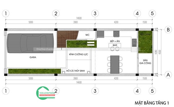 Mẫu nhà phố đẹp 5 tầng hiện đại công năng vượt trội