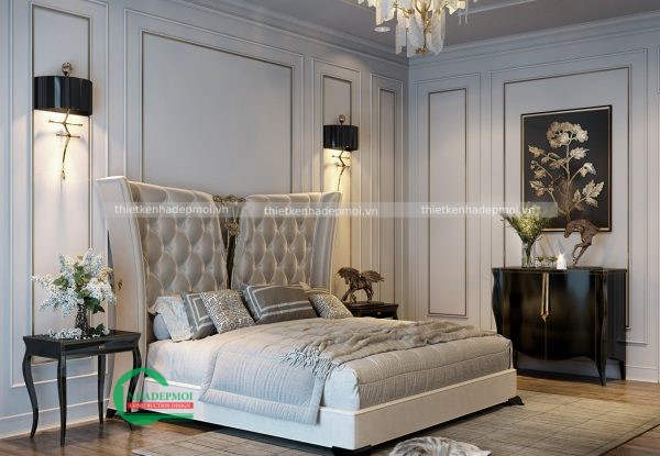 Thiết kế biệt thự tân cổ điển 3 tầng hài hòa trong từng đường nét