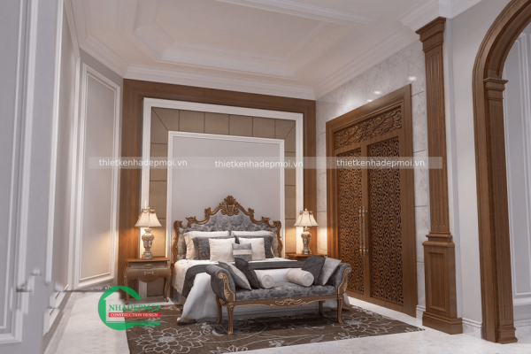 Thiết kế biệt thự cổ điển 3 tầng đẹp ấn tượng, đẳng cấp