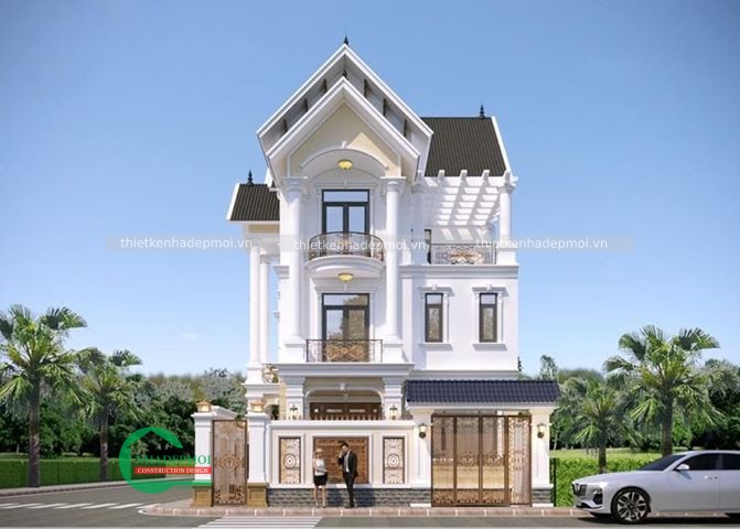 nhà mái thái đẹp 3 tầng