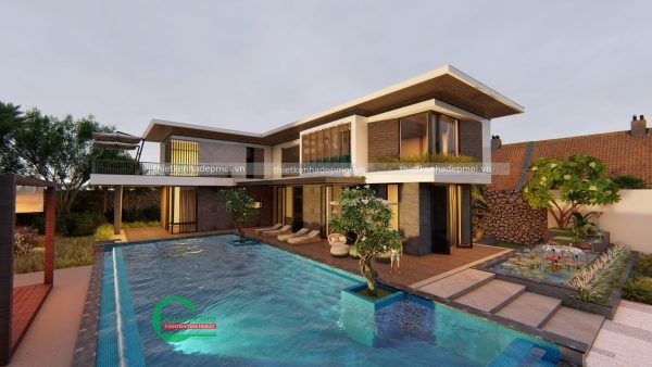 Thiết kế biệt thự hiện đại 2 tầng sang trọng, đẳng cấp