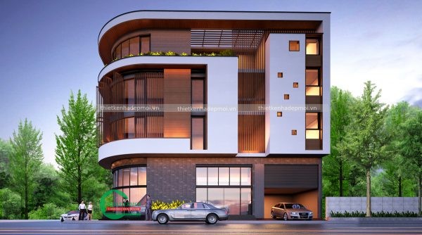 Thiết kế biệt thự 4 tầng 2 mặt tiền đẳng cấp
