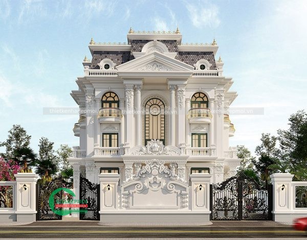 Thiết kế biệt thự 3 tầng tân cổ điển sang trọng