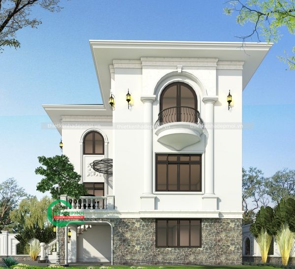 Mẫu biệt thự tân cổ điển 3 tầng sang trọng