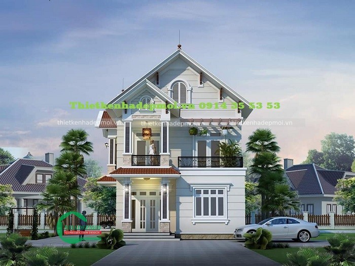 Mẫu biệt thự mái thái 2 tầng mang đến không gian sống hoàn hảo