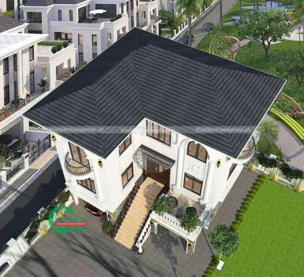 Mẫu biệt thự tân cổ điển 3 tầng sang trọng