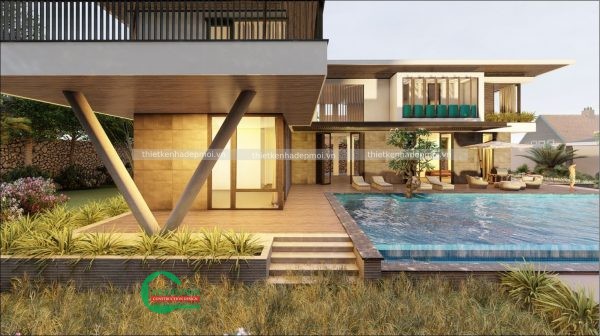 Thiết kế biệt thự hiện đại 2 tầng sang trọng, đẳng cấp