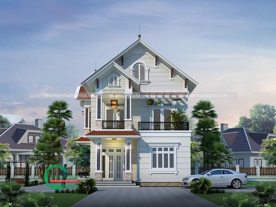 Mẫu biệt thự mái thái 2 tầng mang đến không gian sống hoàn hảo
