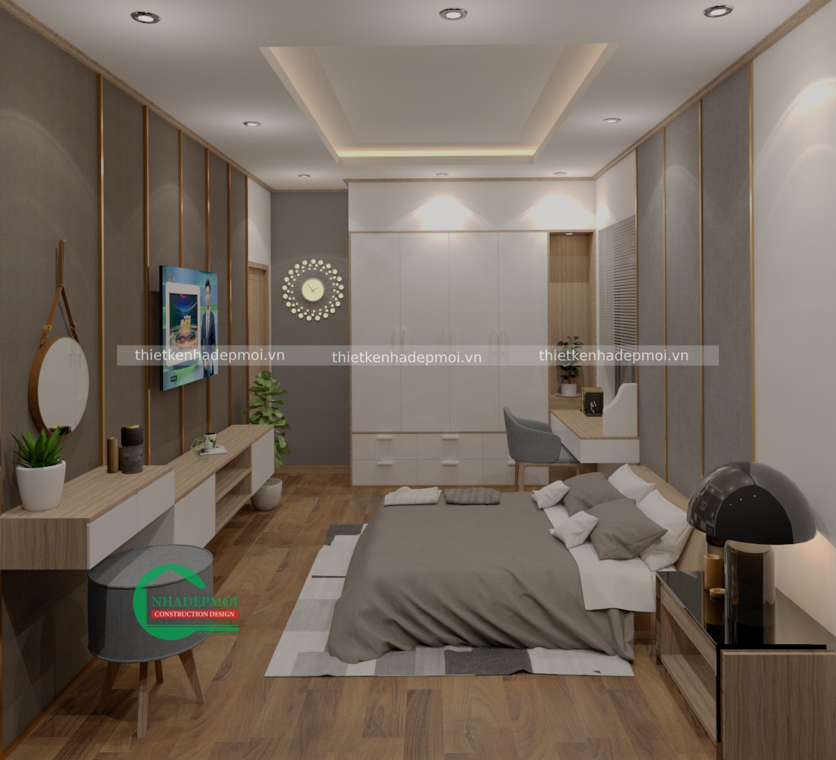 Mẫu nội thất đơn giản sang trọng.