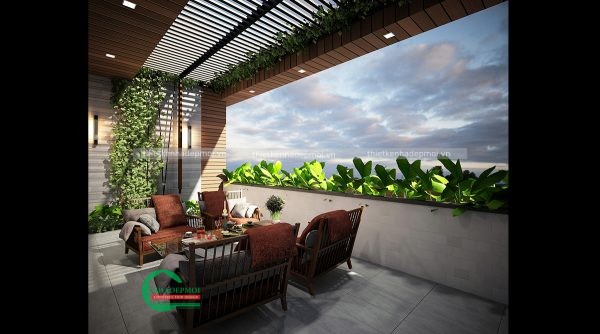 Thiết kế biệt thự 4 tầng 2 mặt tiền đẳng cấp