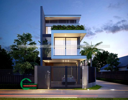 Mẫu nhà phố hiện đại