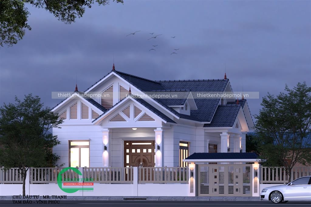 Thiết kế xây dựng mẫu nhà mái thái tại bình dương
