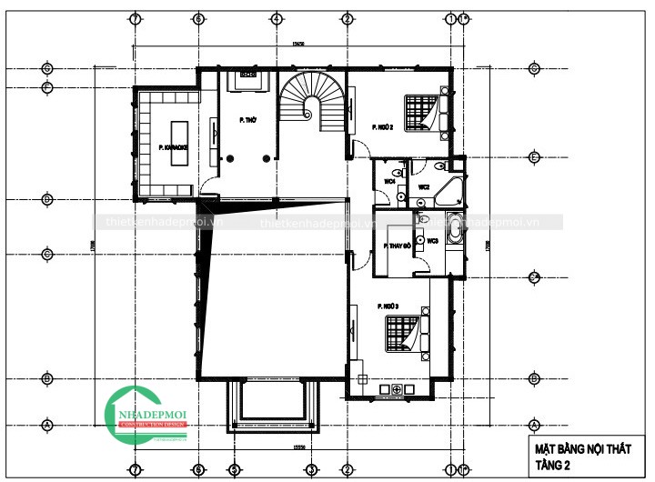Thiết kế biệt thự sân vườn 2 tầng&nbsp;