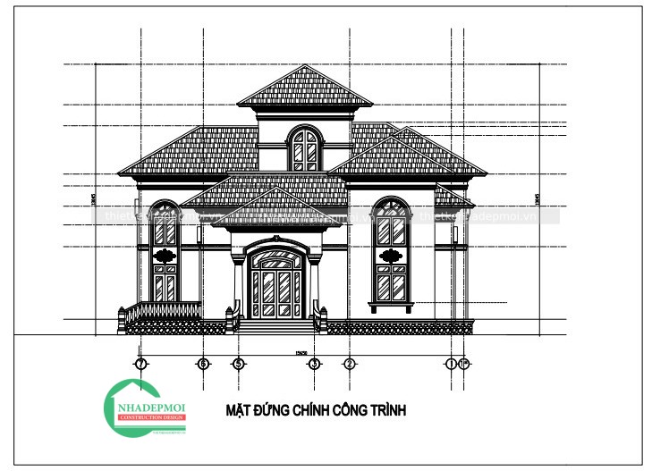 Thiết kế biệt thự sân vườn 2 tầng&nbsp;